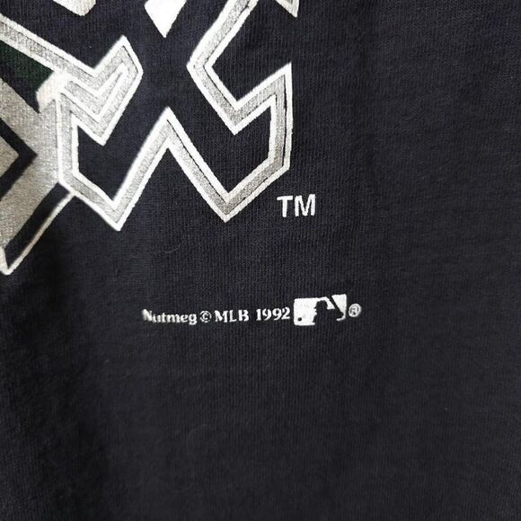 Vintage Chicago White Sox T Shirt Mens Size Large Black 90s MLB Baseball USA - Picture 3 of 7